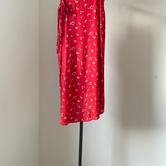 Loft Floral Red Wrap Skirt - Picture 4 of 4